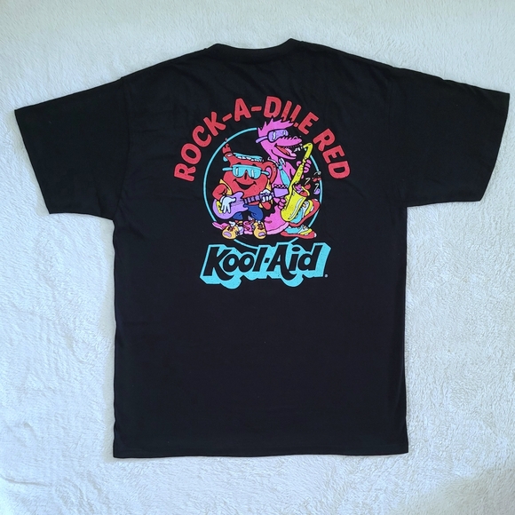 Mad😡 Engine Global🌎 LLC "Rock-A-Dile Red Kool-Aid" Graphic Tee👕 - NWT - Picture 1 of 12
